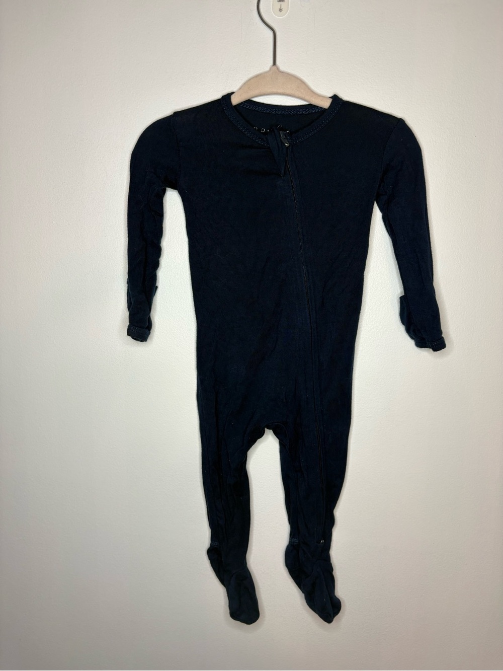 Pip &Phee Navy Footed Sleeper - Bamboo